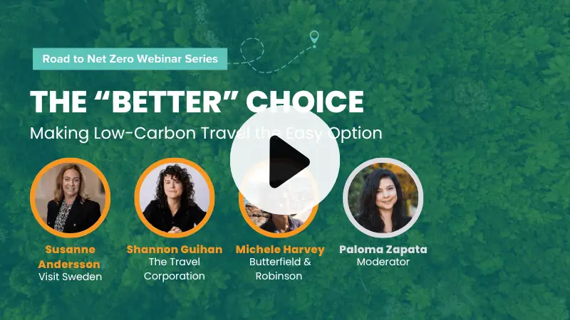 The Better Choice Low Carbon Travel Webinar graphic