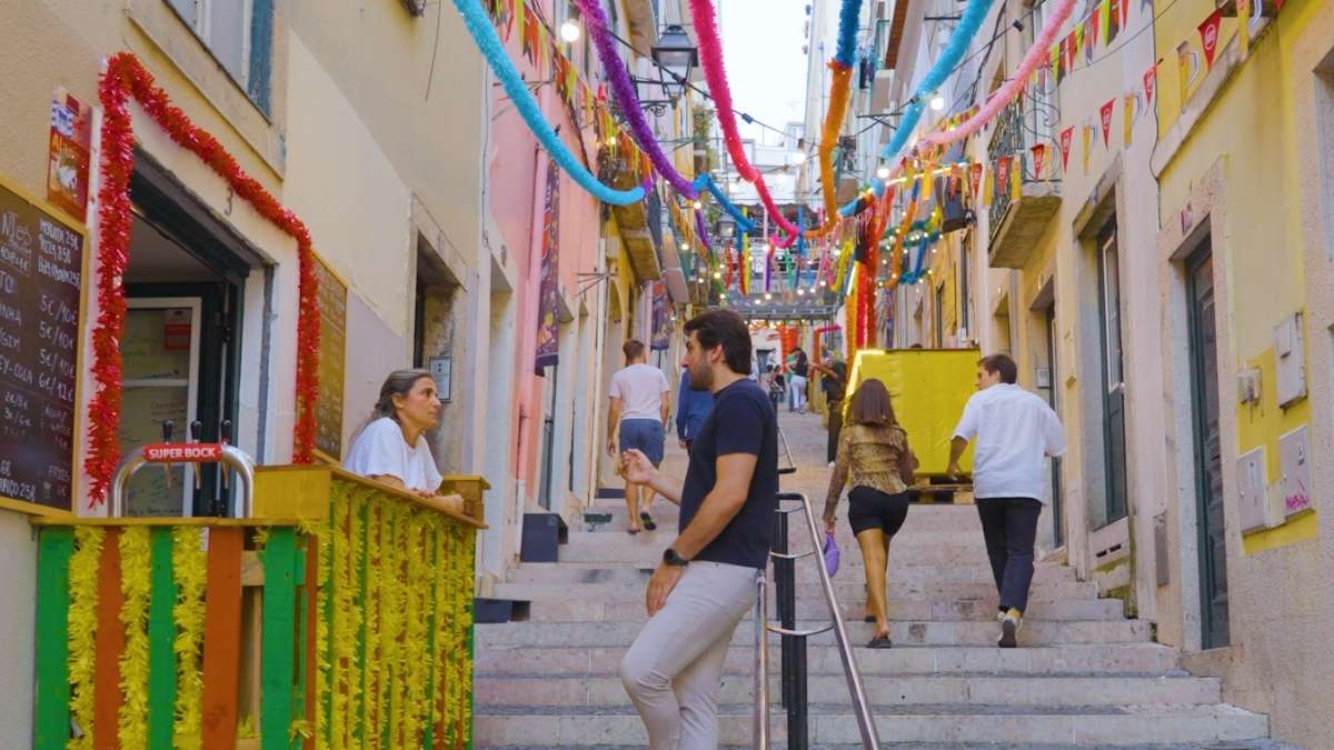 A scene from Sustainable Travel Where Next docu-series in Lisbon, Portugal