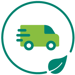 Carbon Neutral Shipping and deliveries icon