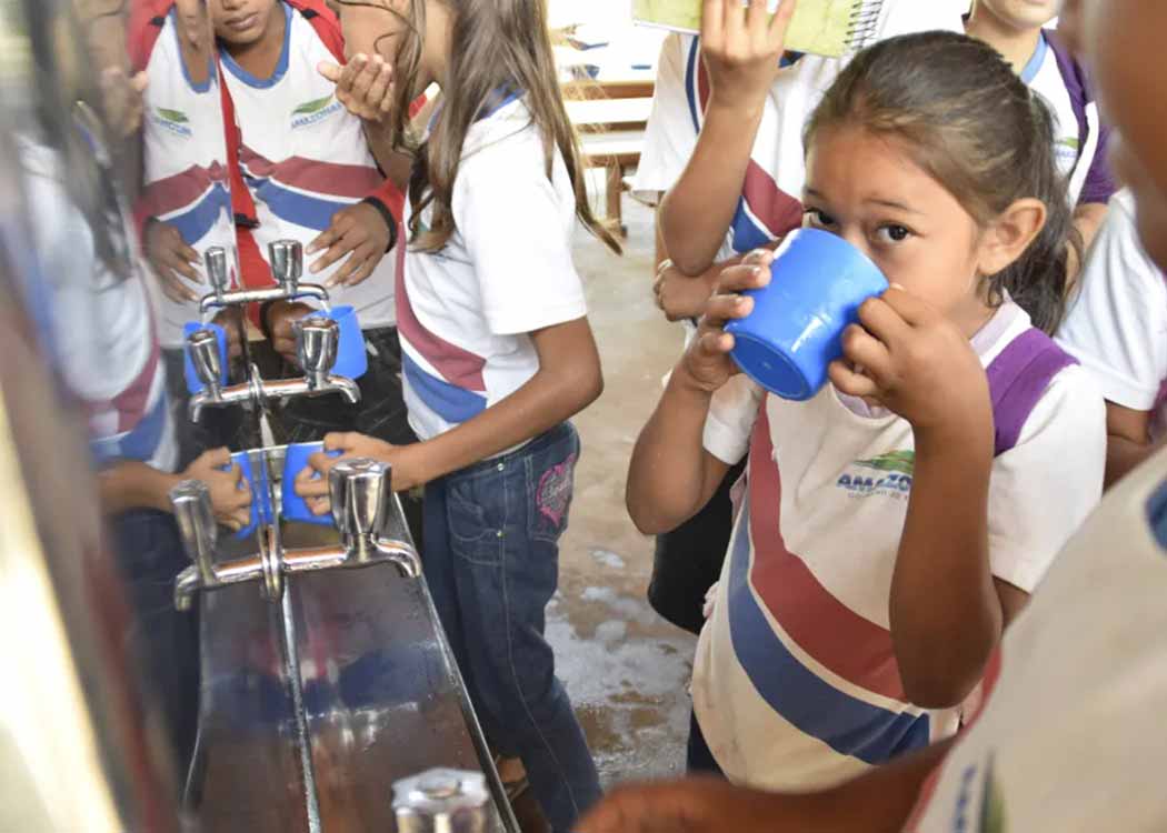 Clean drinking water provided by Trocano Araretama Amazon Conservation Carbon Offset Project
