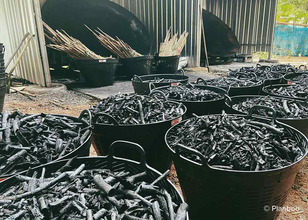 WongPhai Bamboo biochar carbon offset credit project in Thailand