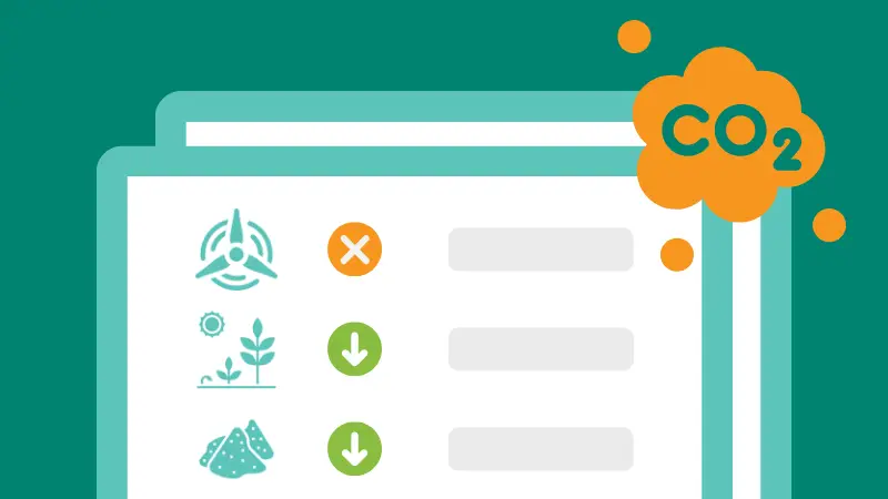 Carbon offset project comparison guide graphic