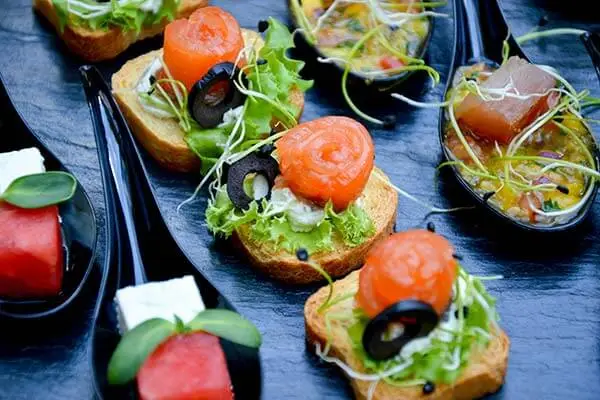Small bite foods event catering