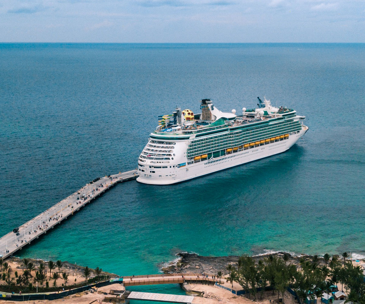 Cruise ship in the Bahamas