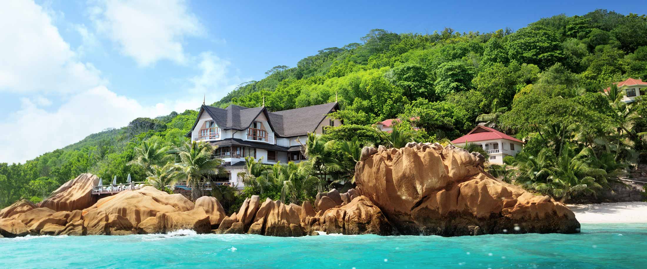 Hotels on La Digue in the Seychelles island