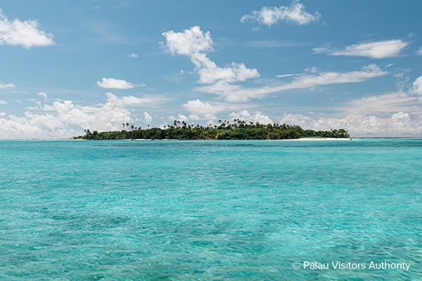 Remote Palau island