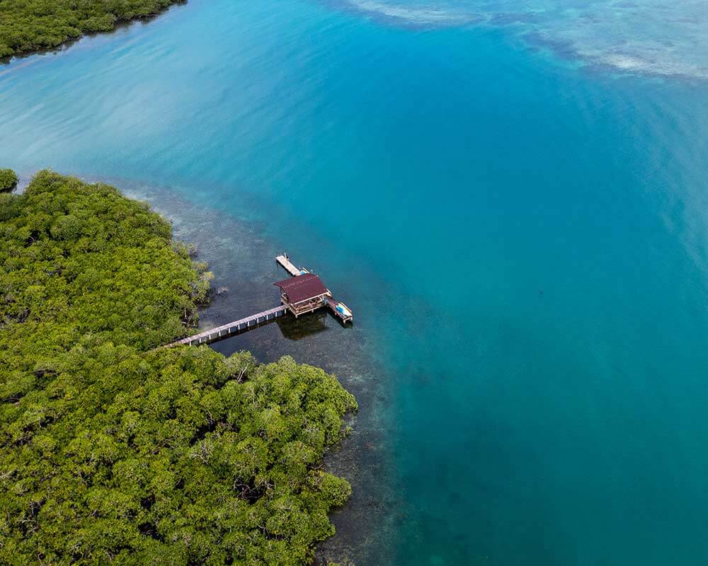 A remote eco lodge in Bocas del Toro, Panama