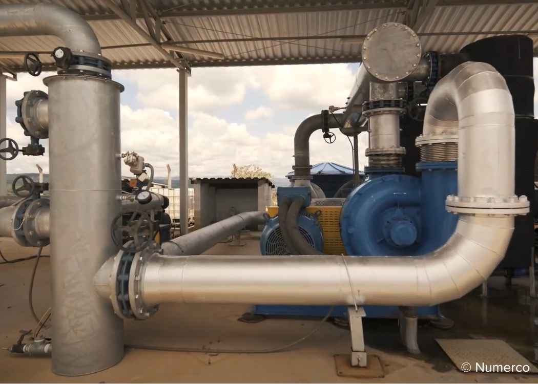 Pipe network at Macaubas. for the Macaubas Waste to Energy Carbon Offset Project