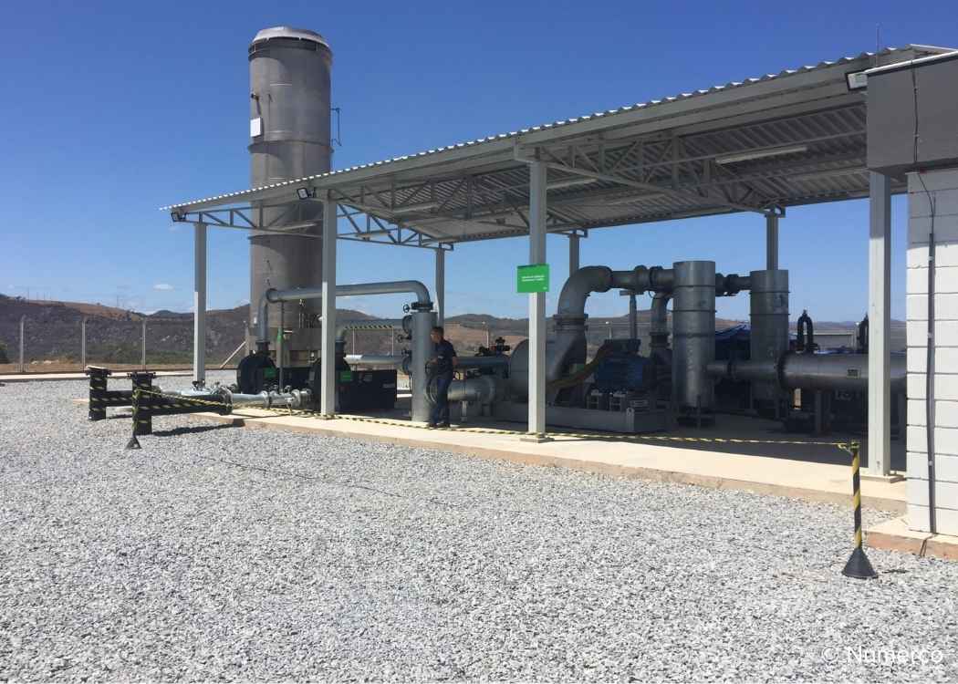 Pipe network at Macaubas. for the Macaubas Waste to Energy Carbon Offset Project