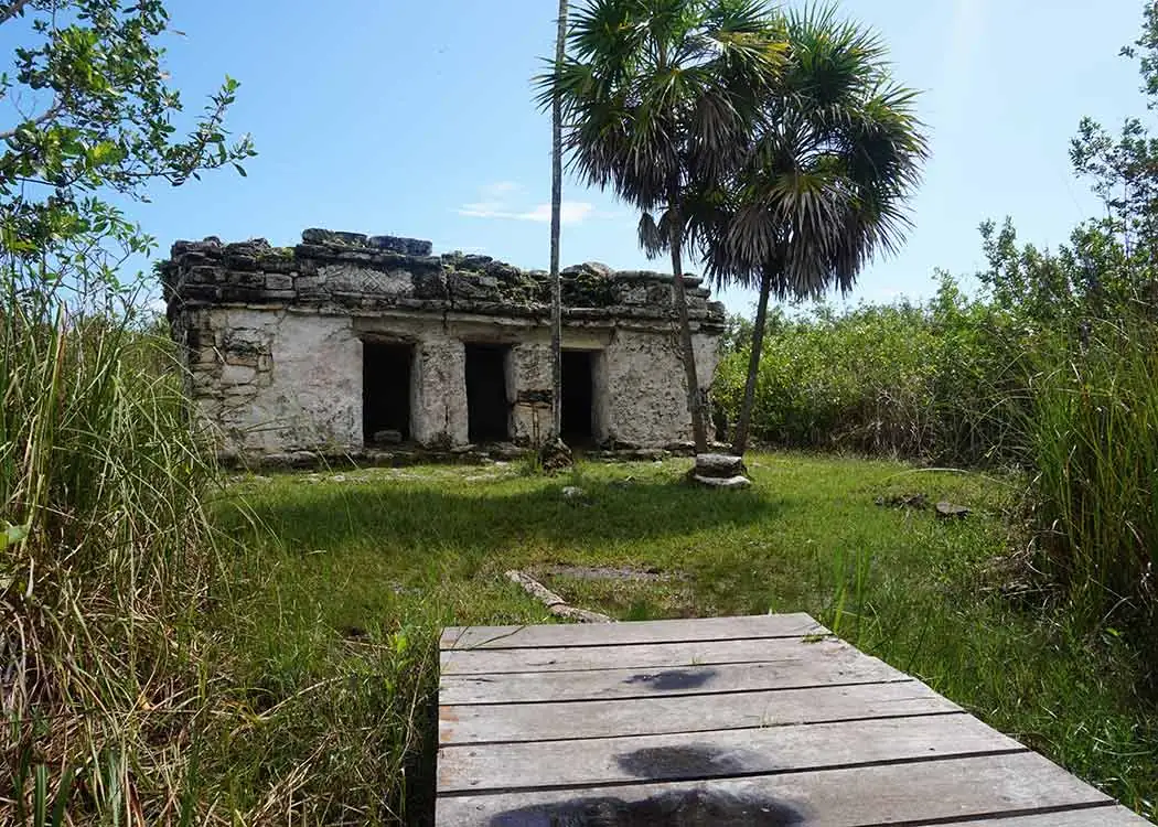Ruins in Mayaka'an Mexico