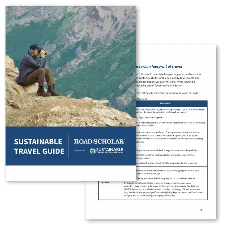 Road Scholar Travel Sustainability Training Guide