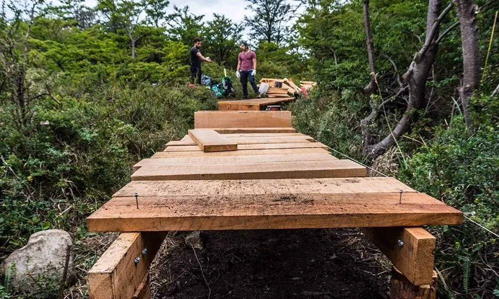Restoring worn down trails