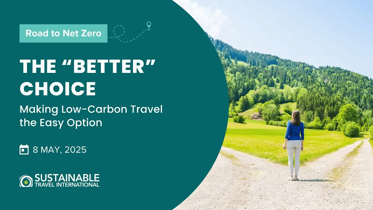 The Better Choice Low Carbon Travel Webinar graphic