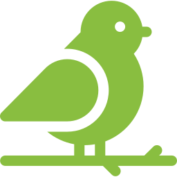 Bird in Tree icon green