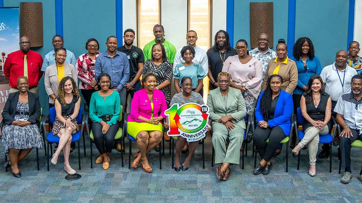 Tourism stakeholders at a climate action planning workshop in the island destination of St. Kitts