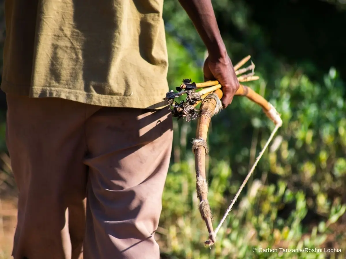 Man standing with a bow