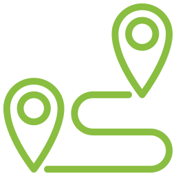 Tour route icon green